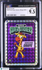 2025 VeeFriends Super Stickers Manga Series Genuine Giraffe CGC 9.5Graded Sports Cards