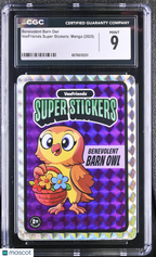 2025 Veefriends Super Stickers: Manga Benevolent Barn Owl CGC 9Graded Sports Cards