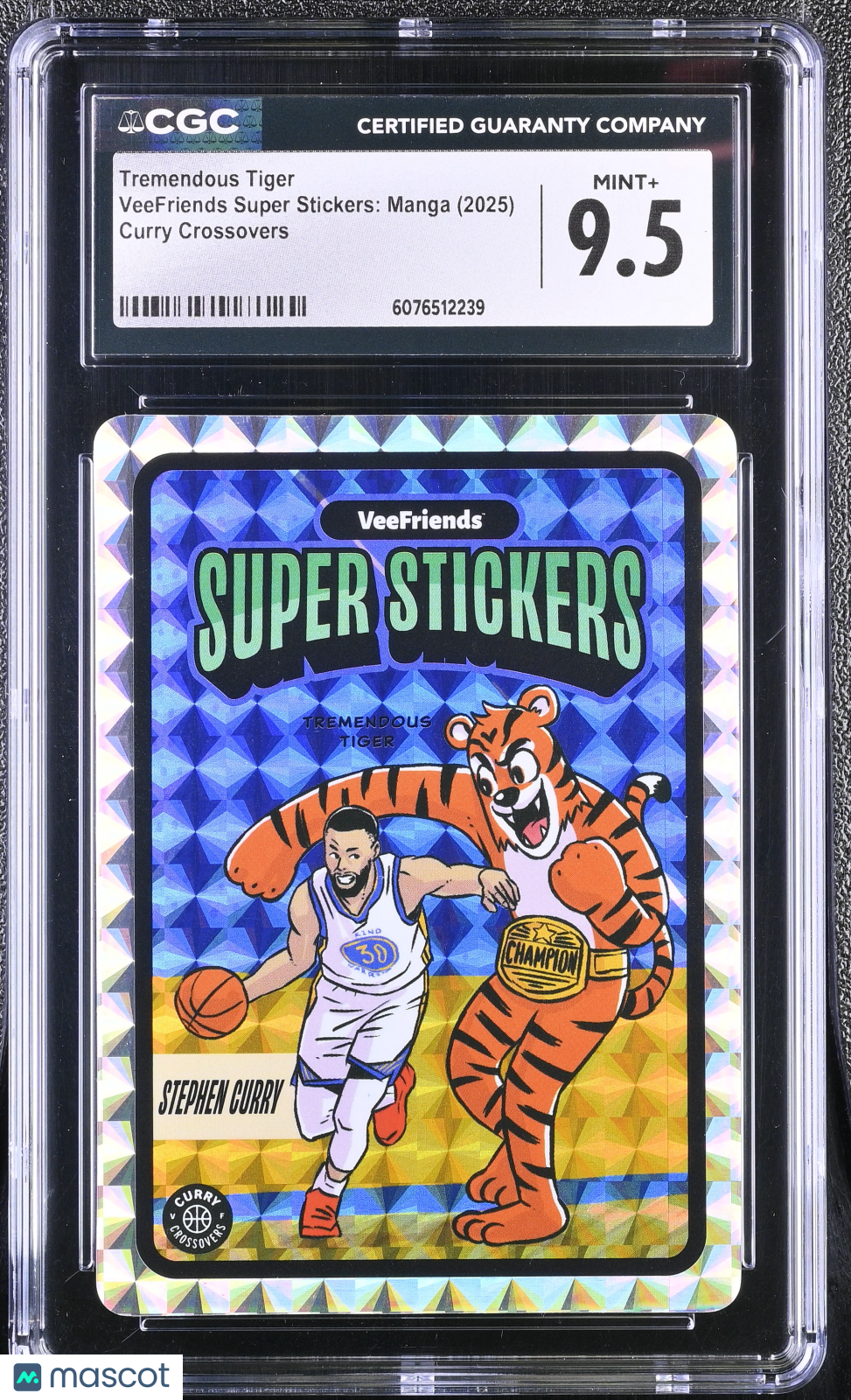2025 Veefriends Super Stickers: Manga Tremendous Tiger Curry Crossovers CGC 9.5Graded Sports Cards Main image