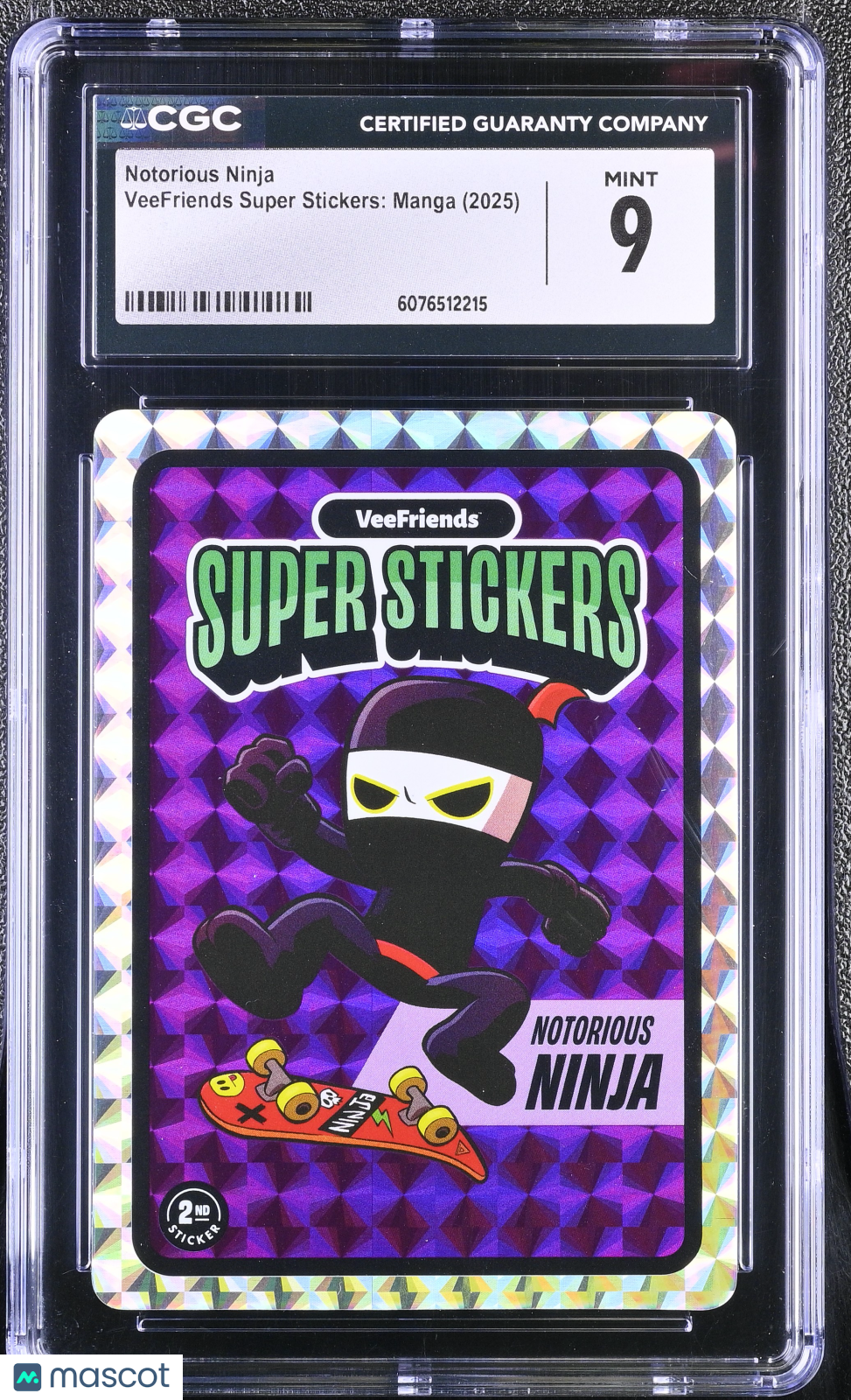 2025 Veefriends Super Stickers: Manga Notorious Ninja CGC 9Graded Sports Cards Main image