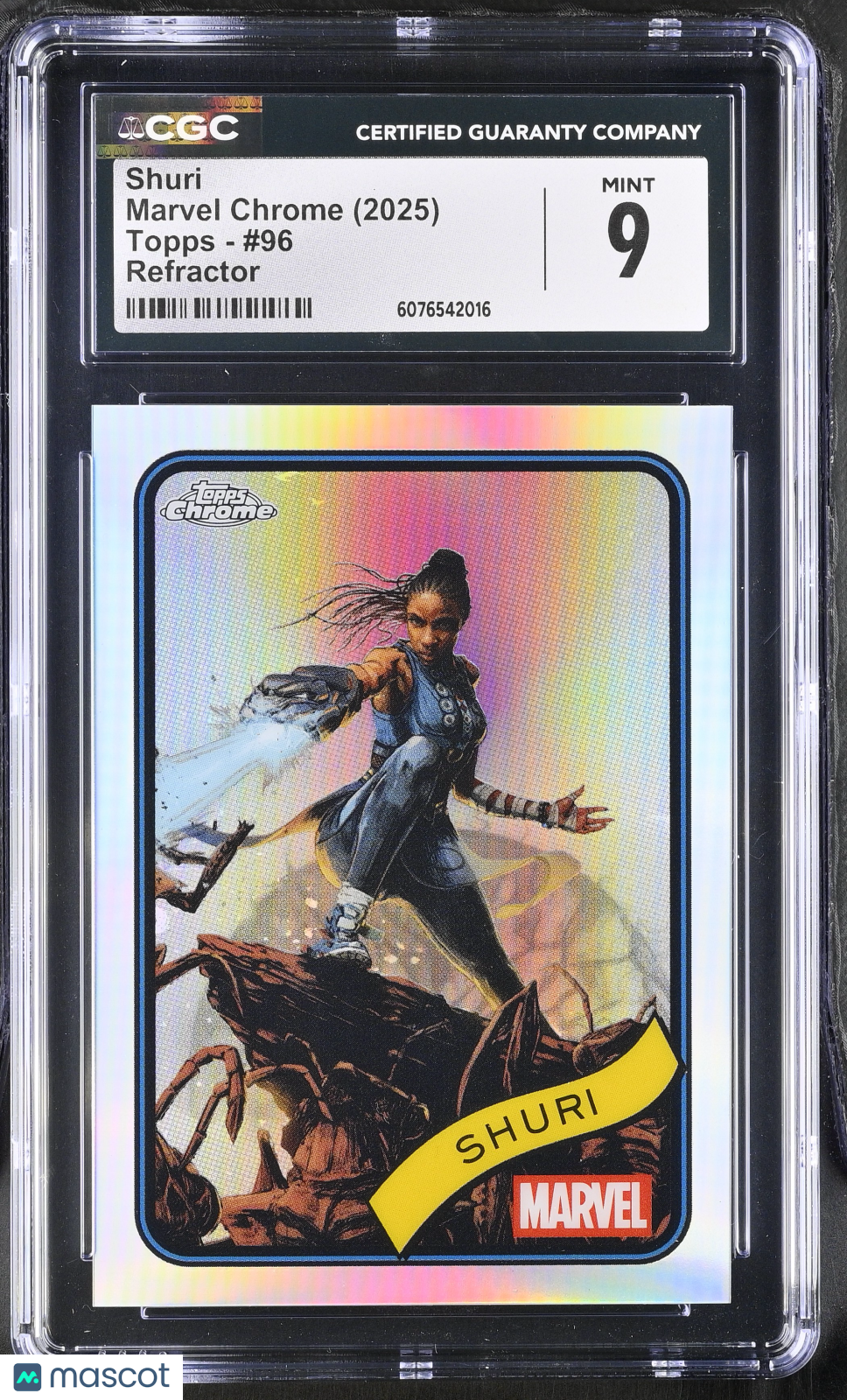 2025 Topps Marvel Chrome Shuri Refractor 96 CGC 9Graded Non - Sports Cards
