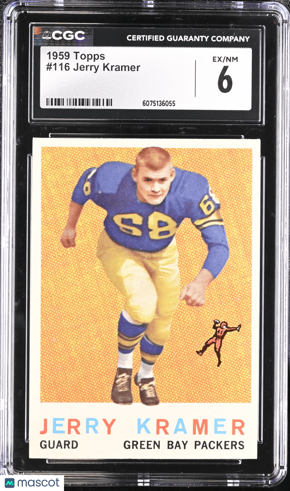 1959 Topps Jerry Kramer 116 RC Rookie CGC 6Graded Sports Cards