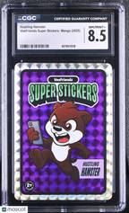 2025 Veefriends Super Stickers: Manga Hustling Hamster CGC 8.5Graded Sports Cards