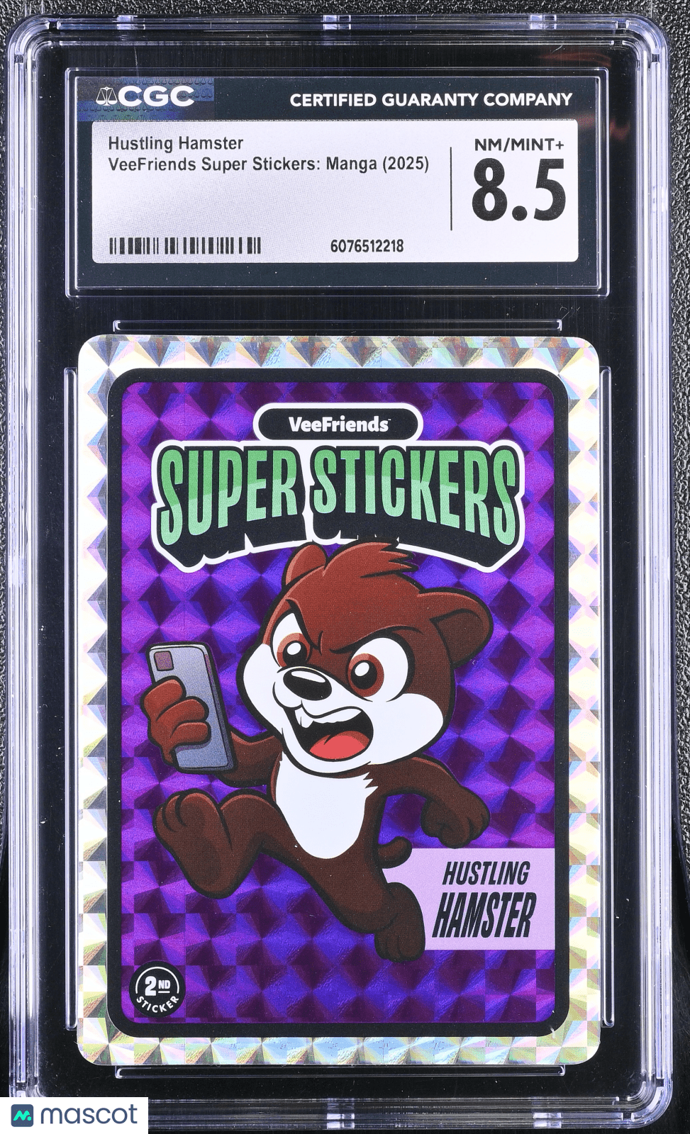 2025 Veefriends Super Stickers: Manga Hustling Hamster CGC 8.5Graded Sports Cards