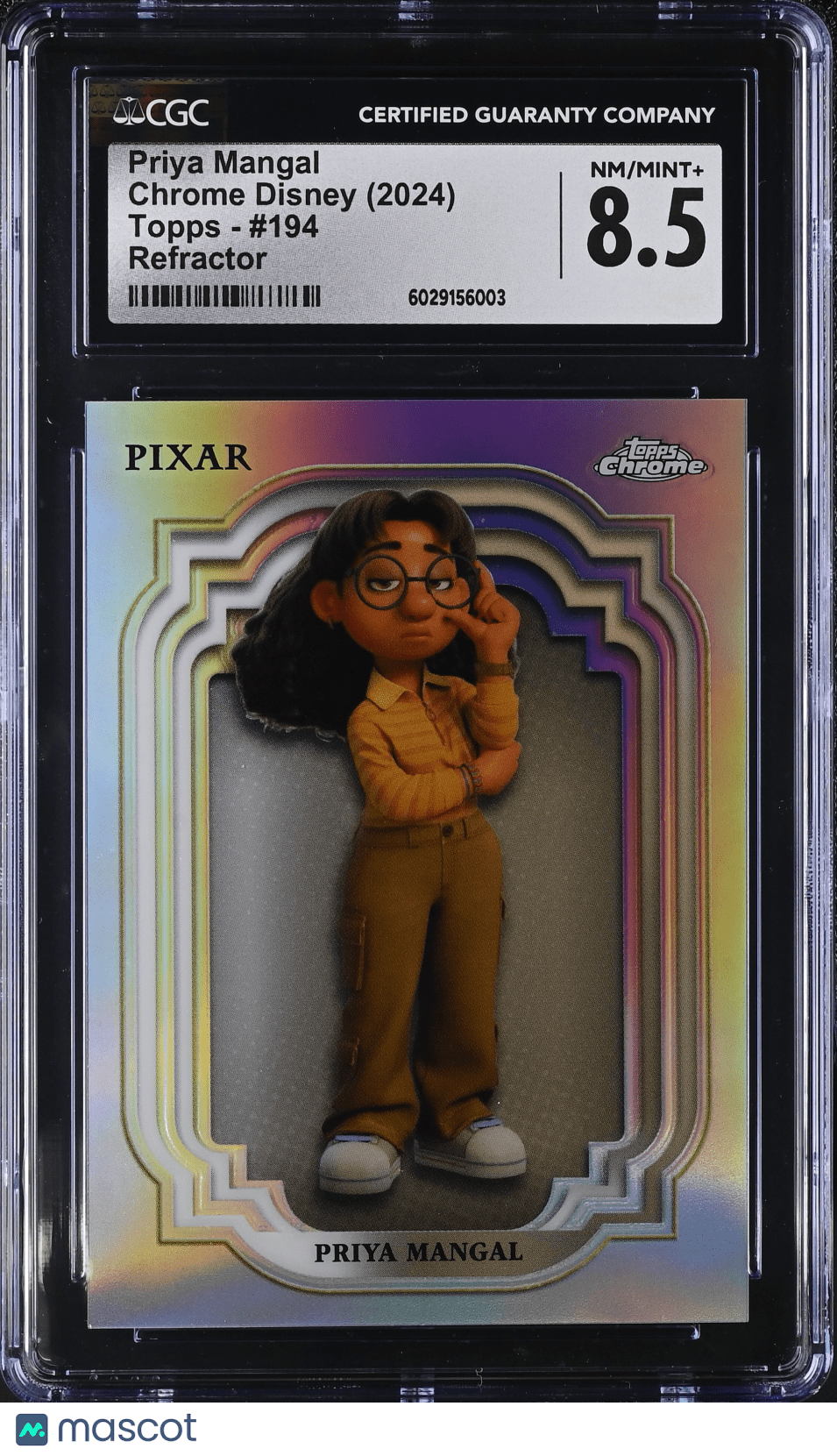 2024 Topps Chrome Disney Priya Mangal Refractor 194 CGC 8.5Non - Sports Cards