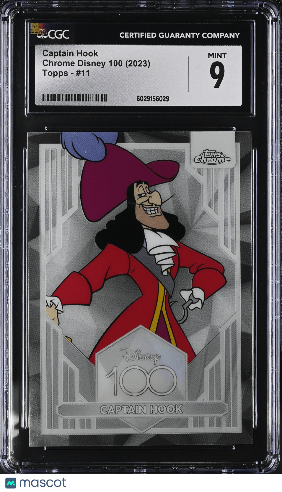 2023 Disney Chrome Disney 100 Captain Hook 11 CGC 9Non - Sports Cards