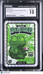 2025 Veefriends Super Stickers: Manga Tranquil Toad Green Splash /99 CGC 10Non - Sports Cards