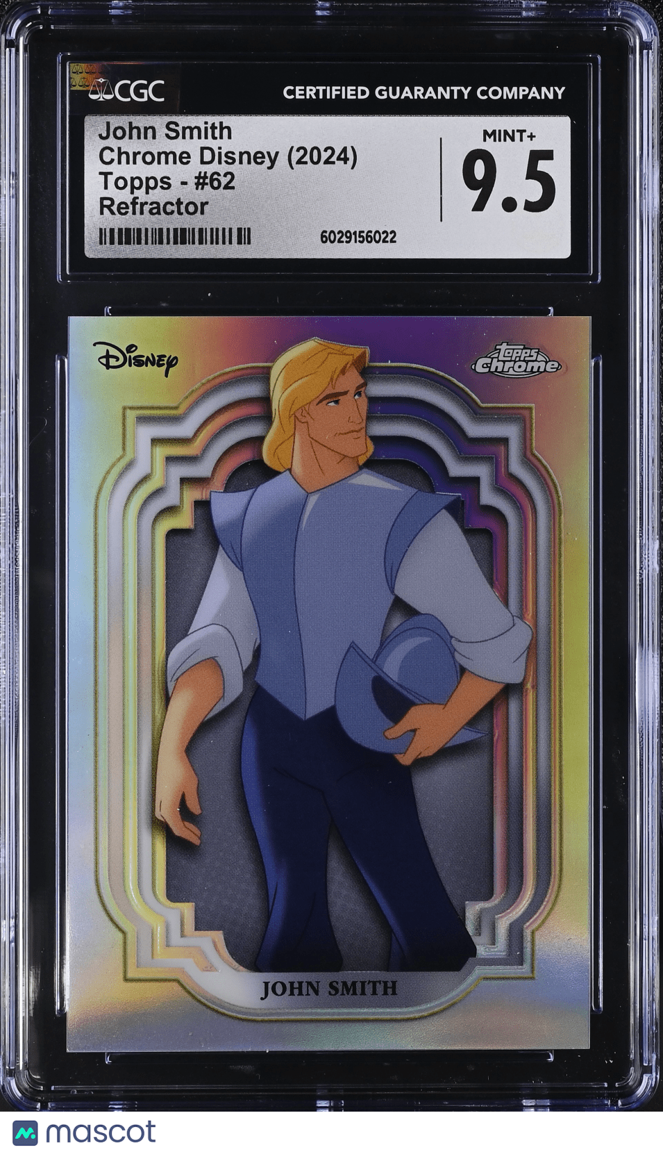 2024 Topps Chrome Disney John Smith Refractor 62 CGC 9.5Non - Sports Cards