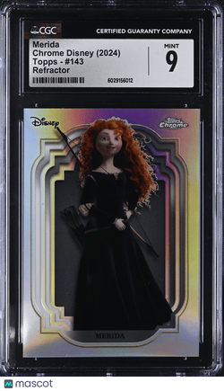2024 Topps Chrome Disney Merida Refractor 143 CGC 9Non - Sports Cards