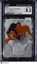 2023 Disney Chrome Disney 100 Scar 62 CGC 8.5Non - Sports Cards