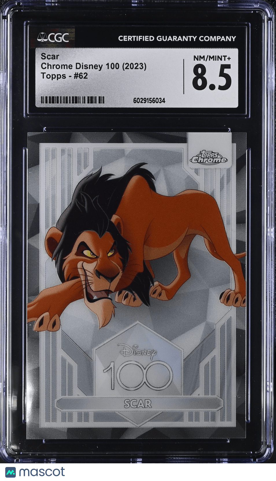2023 Disney Chrome Disney 100 Scar 62 CGC 8.5Non - Sports Cards