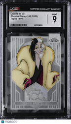 2023 Disney Chrome Disney 100 Cruella De Vil 90 CGC 9Non - Sports Cards