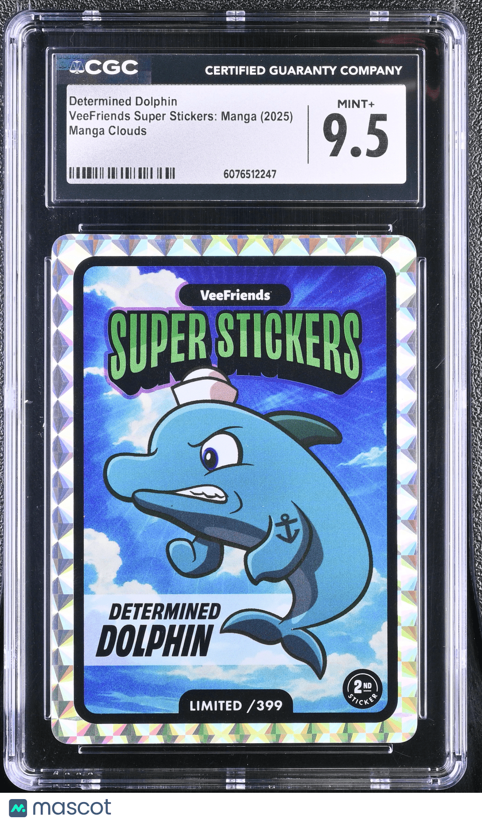 2025 Veefriends Super Stickers: Manga Determined Dolphin Clouds /399 CGC 9.5Non - Sports Cards Main image