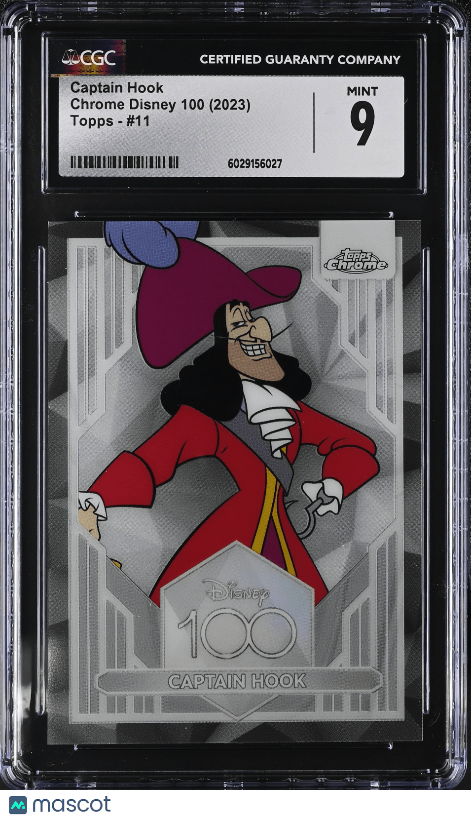 2023 Disney Chrome Disney 100 Captain Hook 11 CGC 9Non - Sports Cards