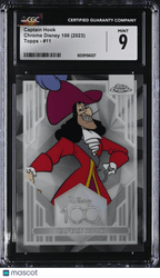 2023 Disney Chrome Disney 100 Captain Hook 11 CGC 9Non - Sports Cards