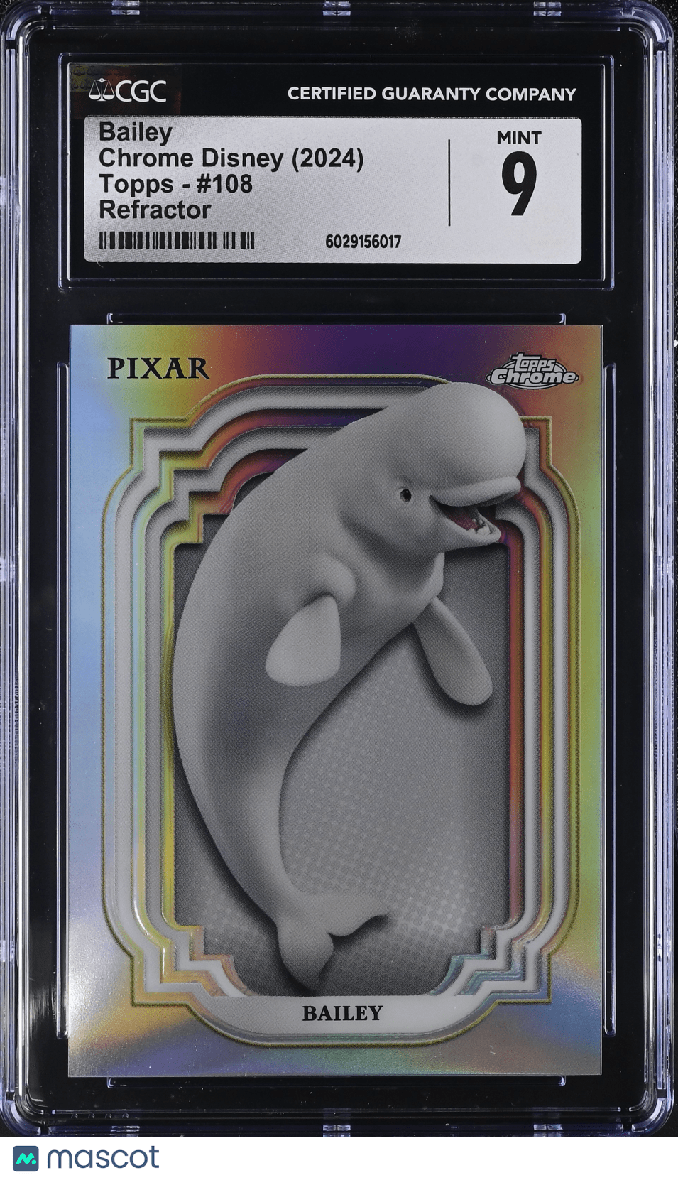 2024 Topps Chrome Disney Bailey Refractor 108 CGC 9Non - Sports Cards