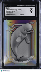 2024 Topps Chrome Disney Bailey Refractor 108 CGC 9Non - Sports Cards
