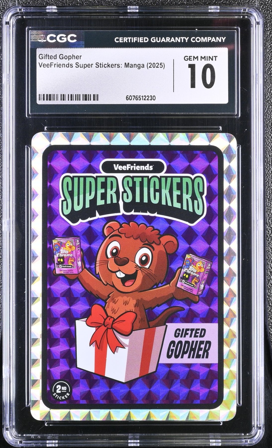 2025 Veefriends Super Stickers: Manga Gifted Gopher CGC 10Non - Sports Cards Main image