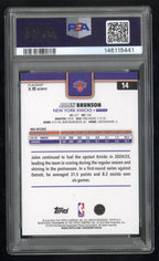 2025-26 Topps Flagship Jalen Brunson #14 Team Color Border SP PSA 9